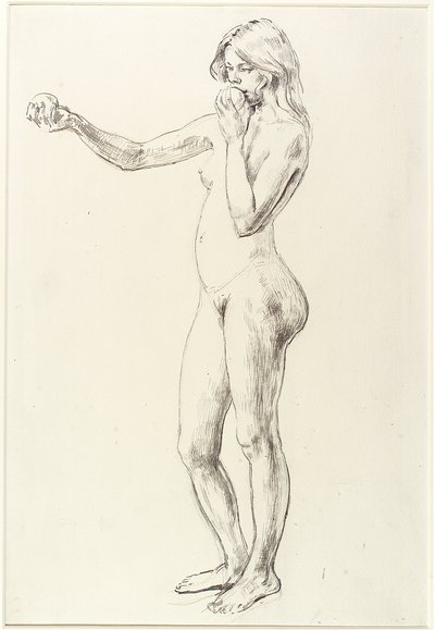 Standing Nude Girl by Henry Tonks